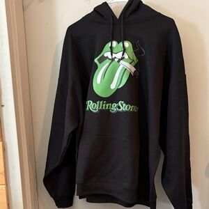 The Rolling Stoner Black and Green Hoodie